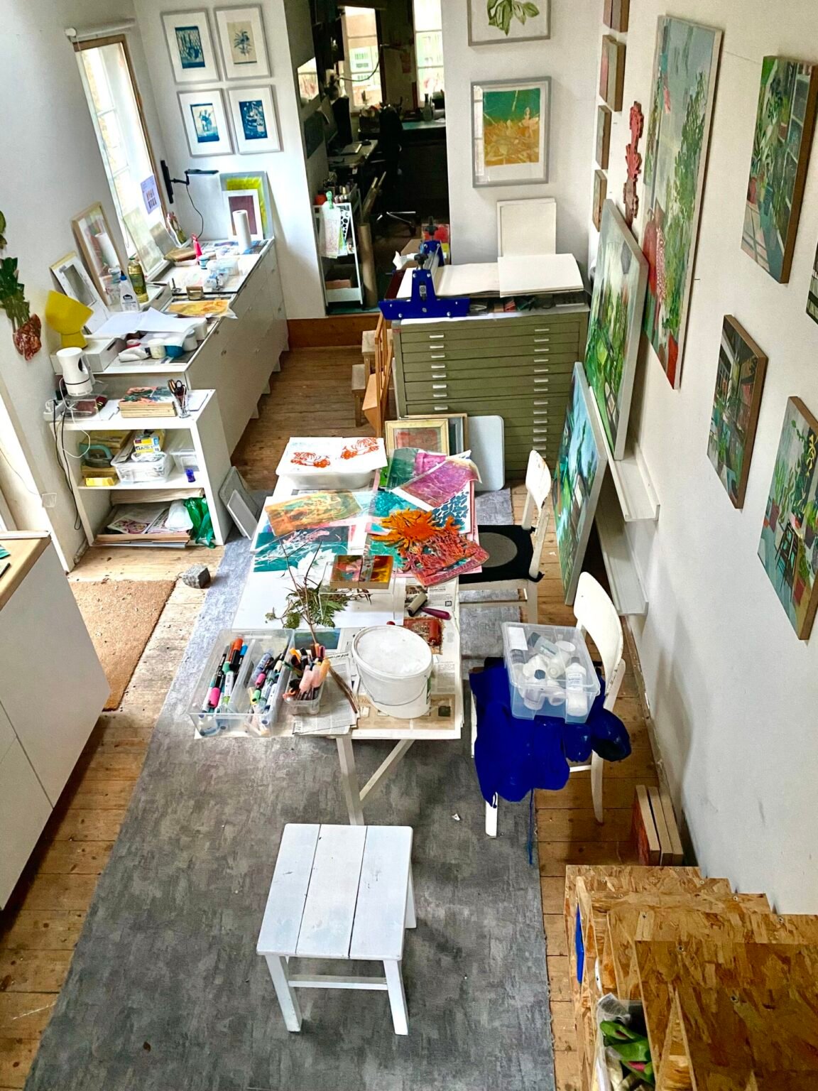 Einblick in das Atelier von Angela Smets