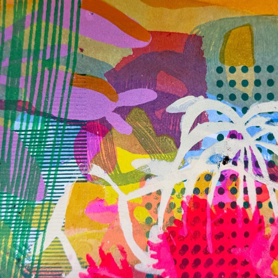 Kunstvolle Druckabenteuer – Arbeiten aus dem Kurs von Angela Smets